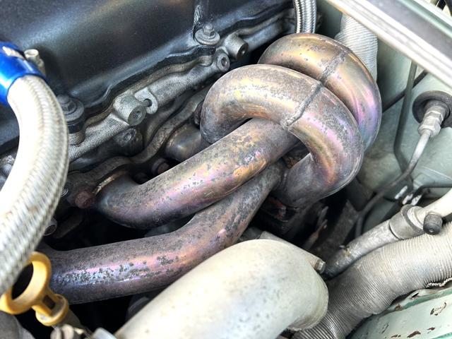 シルビア 　純正ライムグリーンＩＩ　純正５速　ＳＲ２０ＤＥＴ　２名公認　ＢＲＩＤＥフルバケ　Ｒ３２ＧＴＲホイール　エンジン内部改造有　ＴＯＭＥＩＣＮＣカム　ヘッドカバー加工　前置ＩＣ　ＨＫＳＧＴ－ＳＳタービン（56枚目）