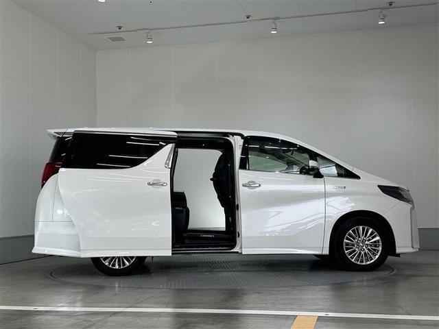 アルファードハイブリッド ＳＲ　Ｃパッケージ　点検記録簿　ワンオナ　バックモニター　オートエアコン　ＬＥＤ　横滑り防止機能　ＡＢＳ　イモビ　アルミ　ドライブレコーダー　ナビ＆ＴＶ　４ＷＤ　ミュージックプレイヤー接続可　３列シート　メモリーナビ（4枚目）