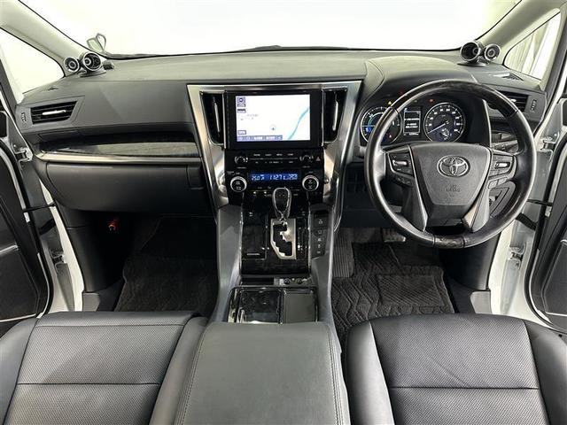 アルファードハイブリッド ＳＲ　Ｃパッケージ　点検記録簿　ワンオナ　バックモニター　オートエアコン　ＬＥＤ　横滑り防止機能　ＡＢＳ　イモビ　アルミ　ドライブレコーダー　ナビ＆ＴＶ　４ＷＤ　ミュージックプレイヤー接続可　３列シート　メモリーナビ（11枚目）