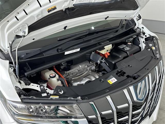 アルファードハイブリッド ＳＲ　Ｃパッケージ　点検記録簿　ワンオナ　バックモニター　オートエアコン　ＬＥＤ　横滑り防止機能　ＡＢＳ　イモビ　アルミ　ドライブレコーダー　ナビ＆ＴＶ　４ＷＤ　ミュージックプレイヤー接続可　３列シート　メモリーナビ（34枚目）