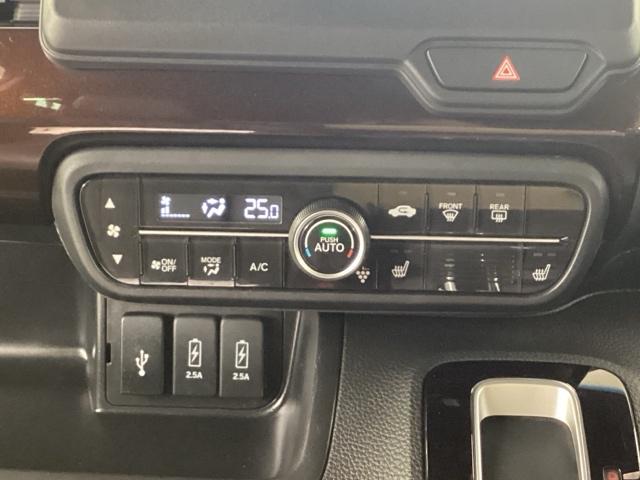 N-BOXカスタム L Bluetooth・純正ナビ・リアカメラ・ETC・前後ドラレコ・禁煙車・ワンオーナー・VSA・カーテンエアバック・両側電動スライドドア・シートヒーター・パーキングセンサー・LEDヘッドライト・記録簿(13枚目)