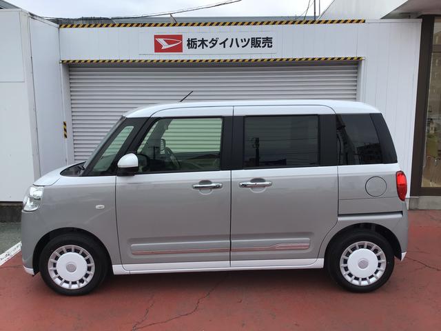 ムーヴキャンバス ストライプスＧターボ　レーダーブレーキ　禁煙　シートＨ　左右オートスライド　オートハイビーム　ＬＥＤヘッドライト　クリアランスソナー　ターボ車　スマートキー　レーンキープ　セキュリティーアラーム　ベンチシート（8枚目）