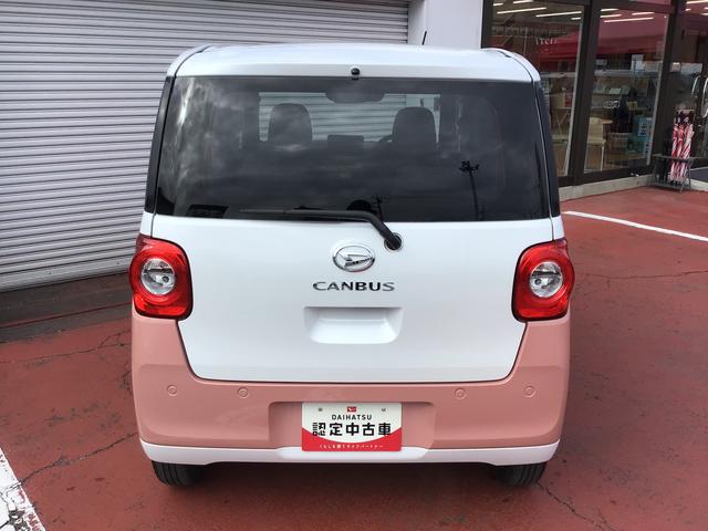 ムーヴキャンバス ストライプスＸ　電動ミラー　衝突被害軽減ブレーキ　両側オートスライドドア　コーナーセンサー　衝突安全ボディ　オートハイビーム　オートライト　ベンチシート　盗難防止システム　キーフリーシステム　レーンアシスト（5枚目）