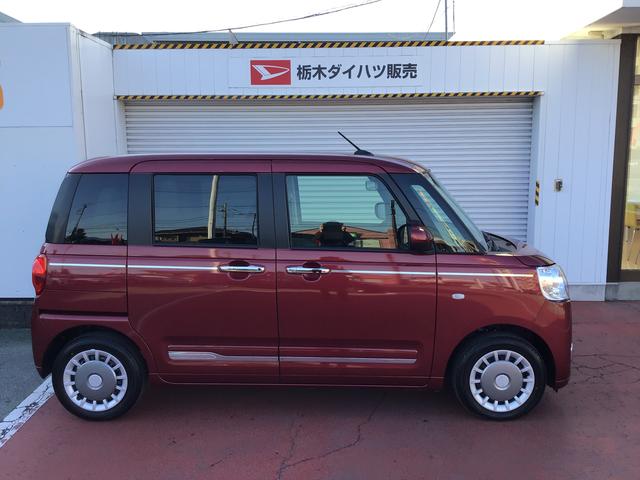 ムーヴキャンバス セオリーＧ　ＩＳＴＯＰ　前後ソナー　衝突軽減ブレーキ　電動格納式ミラー　ＬＥＤヘッド　シートヒーター　両側オートスライドドア　オートライト　ベンチシート　イモビライザー（4枚目）