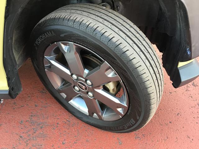 タフト Ｇターボ　Ｂカメラ　電動格納ドアミラー　レーダークルコン　パーキングセンサー　ＬＥＤライト　キーフリーシステム　フルタイム４ＷＤ　メモリーナビ　アイドリングストップ　前席シートヒーター　ターボ車　アルミホイール（32枚目）