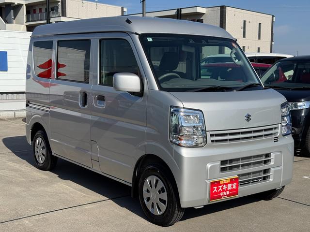 エブリイ ＰＣ　６型　バックアイカメラ付ディスプレイオーディオ　バックアイカメラ付ディスプレイオーディオ　ＬＥＤヘッドランプ　オートライト　スライドドア　シートヒーター　スズキセーフティーサポート　衝突被害軽減システム　アイドリングストップ　横滑り防止機能（5枚目）