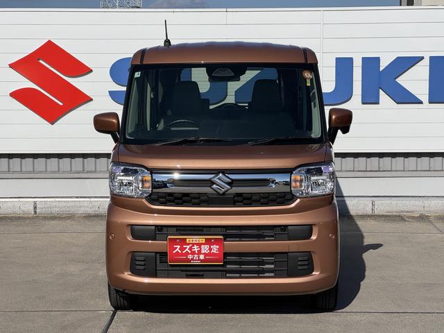 スペーシア ＨＹＢＲＩＤ　Ｘ　ＤＳＢＳＩＩ／ＡＣＣ／電動スライドドア　デュアルセンサーブレーキサポートＩＩ　アダプティブクルーズコントロール　電動スライドドア　電動パーキングブレーキ　オートライト　プッシュスタート　シートヒーター　オートエアコン　衝突被害軽減システム（4枚目）