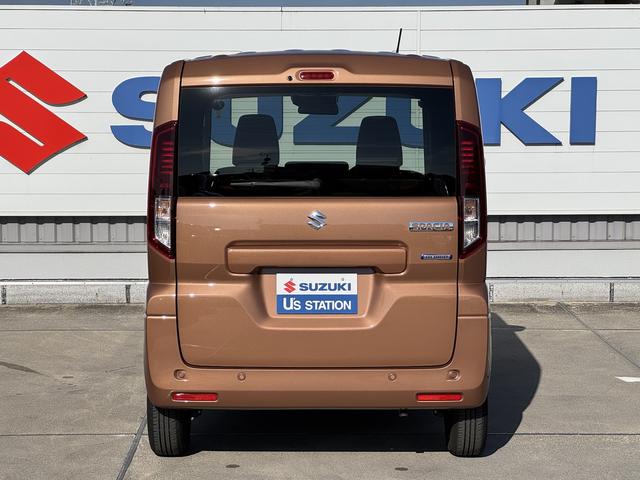 スペーシア ＨＹＢＲＩＤ　Ｘ　ＤＳＢＳＩＩ／ＡＣＣ／電動スライドドア　デュアルセンサーブレーキサポートＩＩ　アダプティブクルーズコントロール　電動スライドドア　電動パーキングブレーキ　オートライト　プッシュスタート　シートヒーター　オートエアコン　衝突被害軽減システム（8枚目）