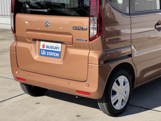 スペーシア ＨＹＢＲＩＤ　Ｘ　ＤＳＢＳＩＩ／ＡＣＣ／電動スライドドア　デュアルセンサーブレーキサポートＩＩ　アダプティブクルーズコントロール　電動スライドドア　電動パーキングブレーキ　オートライト　プッシュスタート　シートヒーター　オートエアコン　衝突被害軽減システム（21枚目）