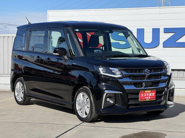 ソリオ ＨＹＢＲＩＤ　ＭＺ　３型　ＤＳＢＳＩＩ／ＡＣＣ／電動スライド　デュアルセンサーブレーキサポートＩＩ　アダプティブクルーズコントロール　電動スライドドア　オートライト　プッシュスタート　シートヒーター　オートエアコン　スズキセーフティーサポート（5枚目）