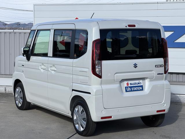 スペーシア ＨＹＢＲＩＤ　Ｘ　４ＷＤ　ＤＳＢＳＩＩ／電動スライドドア　デュアルセンサーブレーキサポートＩＩ　オートライト　電動スライドドア　プッシュスタート　シートヒーター　オートエアコン　スズキセーフティーサポート　４ＷＤ　衝突被害軽減システム　アイドリングストップ（9枚目）