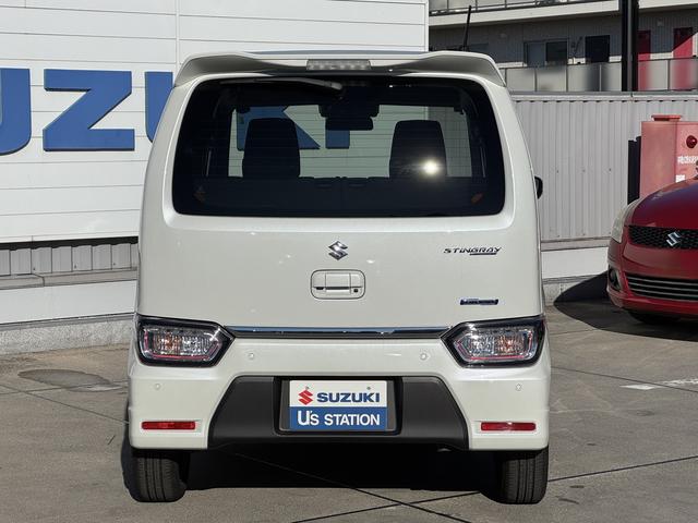 ワゴンＲスティングレー ＨＹＢＲＩＤ　Ｔ（ターボ）　４型　全方位モニタ用カメラＰＫＧ　全方位モニター用カメラパッケージ　オートライト　プッシュスタート　シートヒーター　オートエアコン　スズキセーフティーサポート　衝突被害軽減システム　アイドリングストップ　横滑り防止機能　衝突安全ボディ（8枚目）