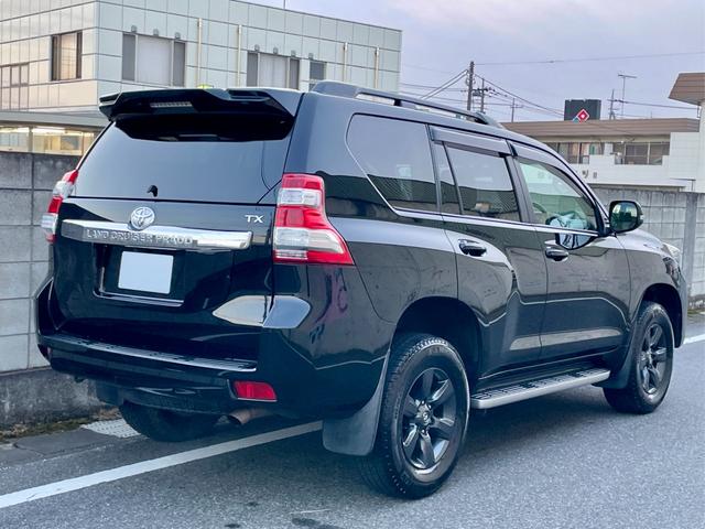 ランドクルーザープラド ＴＸ　アルジェントクロス　ナビＴＶ　オートエアコン　禁煙　パワーウインドウ　メモリーナビゲーション　フルセグ　クルコン　４ＷＤ　バックカメラ　ＤＶＤ　サンルーフ　スマートキー　横滑り防止　サイドエアバッグ　盗難防止システム（4枚目）