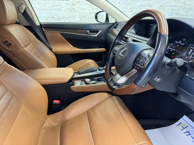 GS GS300h バージョンL 純正ナビ フルセグ Bカメ Bluetooth 3眼LED ETC2.0 アダプティブクルコン 全席シートヒーター シートクーラー BSM 純正18インチAW メモリ付Pシート アダプティブハイビーム(8枚目)