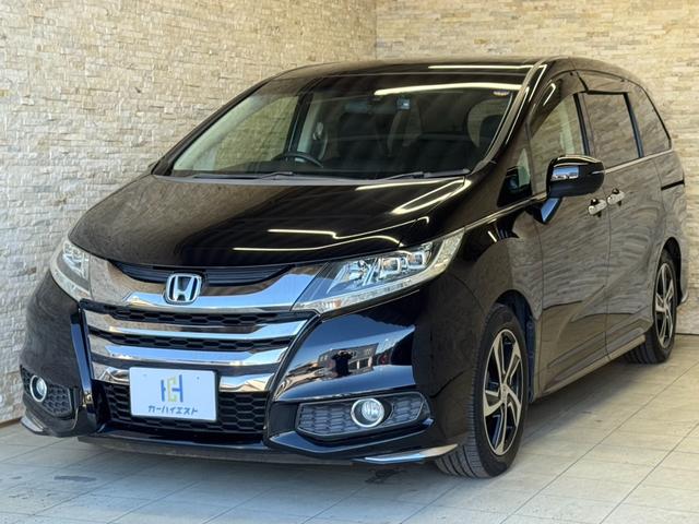 オデッセイ アブソルート　７インチワイドインターナビ　９インチワイドフリップダウン　フルセグ　Ｂｌｕｅｔｏｏｔｈ接続　Ｂカメ　両側スライド片側Ｐスライド　クルコン　ＥＴＣ　ハーフレザー　ＬＥＤヘッド　純正１７インチＡＷ（2枚目）