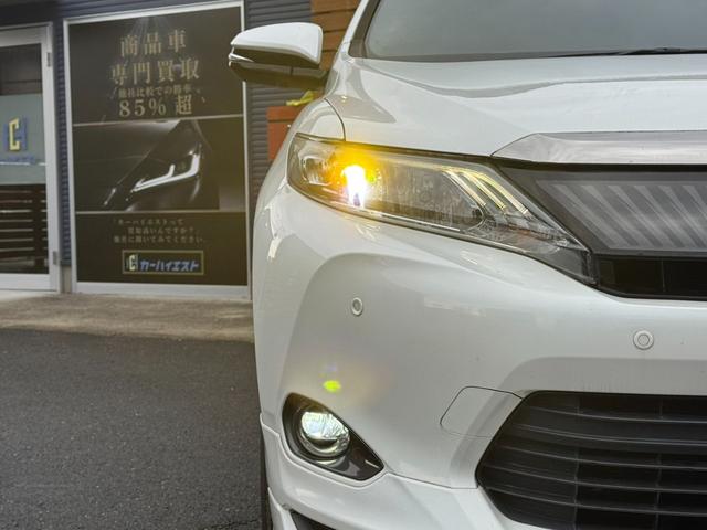 ハリアー エレガンス　フルエアロ　ディーラーナビ　フルセグ　Ｂｌｕｅｔｏｏｔｈ接続　バックカメラ　ＥＴＣ　ハーフレザーシート　パワーシート　ＬＥＤヘッド　オートライト　純正１７インチＡＷ　スマートキー　プッシュスタート（32枚目）