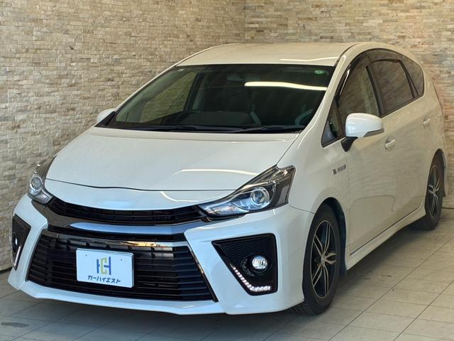 プリウスアルファ Ｓツーリングセレクション・Ｇ’ｓ　純正８インチナビ　フルセグ　Ｂｌｕｅｔｏｏｔｈ接続　Ｂカメラ　ハーフレザーシート　クルーズコントロール　ＥＴＣ　ディスチャージドランプ　オートライト　社外１６インチＡＷ　スマートキー　プッシュスタート（2枚目）