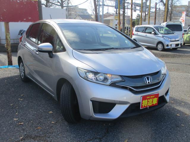 フィット １３Ｇ・Ｌパッケージ　１オーナー　ＳＤナビ　ワンセグ　ＬＥＤライト　衝突軽減ブレーキサポート　ＥＴＣ　オートライトエアコン　プッシュスイッチ　車検９年付　禁煙車　タイヤ８分山　ウインカーミラー（3枚目）