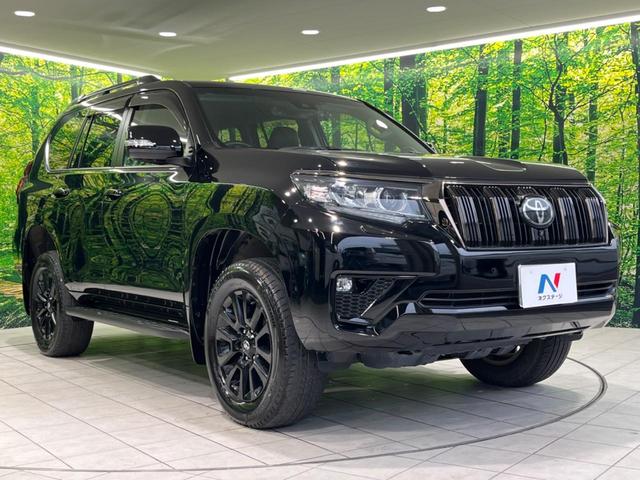 ランドクルーザープラド TX Lパッケージ・ブラックエディション 4WD ルーフレール メーカーOP9型ナビ 全周囲カメラ フルセグTV Bluetooth再生 ドラレコ シートエアコン レーダークルーズ 黒革シート LEDヘッド 衝突被害軽減システム ETC(16枚目)