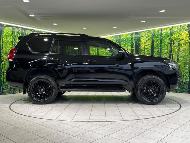 ランドクルーザープラド TX Lパッケージ・ブラックエディション 4WD ルーフレール メーカーOP9型ナビ 全周囲カメラ フルセグTV Bluetooth再生 ドラレコ シートエアコン レーダークルーズ 黒革シート LEDヘッド 衝突被害軽減システム ETC(56枚目)