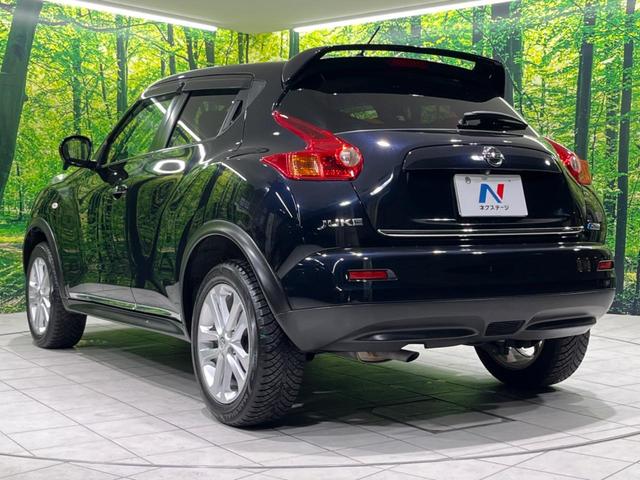 ジューク 15RX タイプV 純正ナビ バックカメラ スマートキー&プッシュスタート オートエアコン ETC オートエアコン オートライト LEDヘッドライト 禁煙車 純正17インチAW ドアバイザー 盗難防止システム(46枚目)