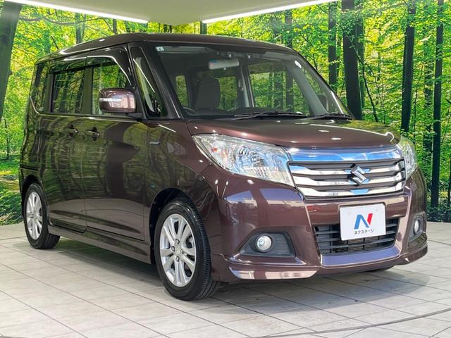 ソリオ ハイブリッドＳＺ　両側電動スライドドア　シートヒーター　ＳＤナビ　衝突軽減装置　Ｂｌｕｅｔｏｏｔｈ再生　フルセグＴＶ　バックカメラ　スマートキー　ＨＩＤヘッドライト　純正１５インチアルミホイール　オートライト（16枚目）