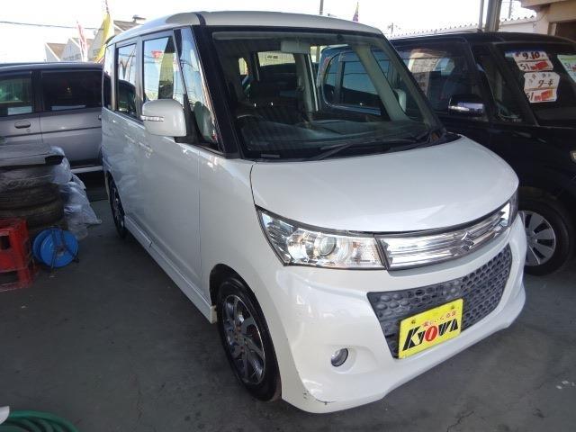 パレットＳＷ ＴＳ　純正ターボ　車検整備付　走行１０．４万　タイミングベルト交換不要　ＣＤ　Ｂカメラ　スマートキー　プッシュスタート　アルミ　ＥＴＣ　純正エアロ　電動格納ミラー　両側電動スライドドア　３ヶ月保証付（4枚目）