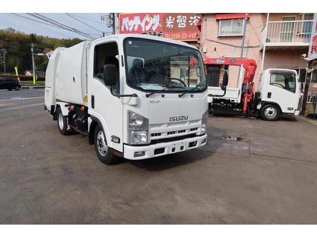 エルフトラック 　モリタ　プレスパッカー車　４．１立米　積載２０００ｋｇ　汚水タンク付（2枚目）