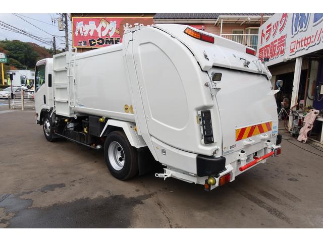 エルフトラック 新明和 ワイド 巻き込みパッカー車 5.8立米 汚水タンク付 連続スイッチ付(5枚目)
