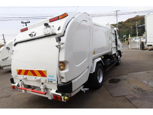 エルフトラック 新明和 ワイド 巻き込みパッカー車 5.8立米 汚水タンク付 連続スイッチ付(7枚目)