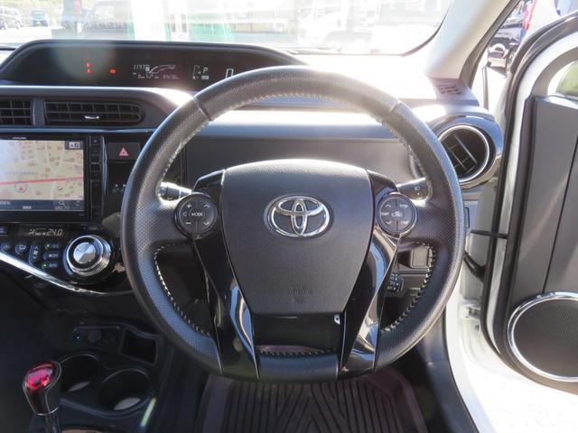 アクア G G’s SDナビゲーション フルセグTV Bluetooth対応 バックカメラ LEDヘッドライト クルーズコントロール ETC車載器 衝突安全ボディ スマートキー プッシュスタート 衝突軽減ブレーキ(13枚目)