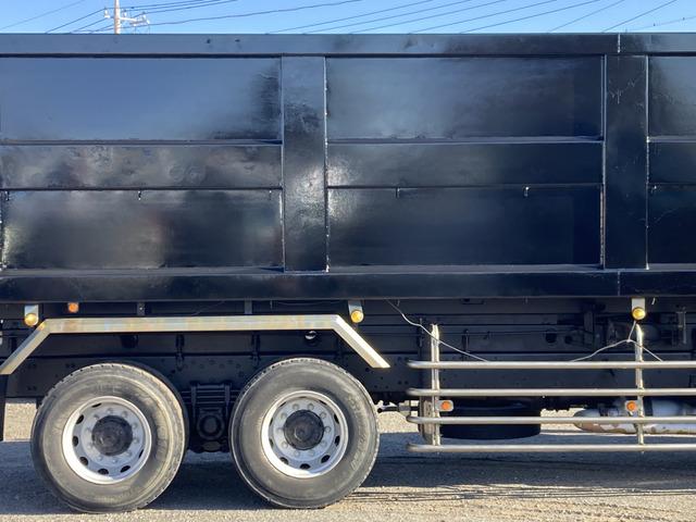 スーパーグレート ベースグレード ☆土砂禁深ダンプ☆積載10000kg☆荷台内寸:幅230×長915×高171=36立米☆3ペダル7速☆電格ミラー☆集中ロック☆ETC☆2デフ☆寝台付☆12800ccターボ☆1R22.5☆極東開発(9枚目)