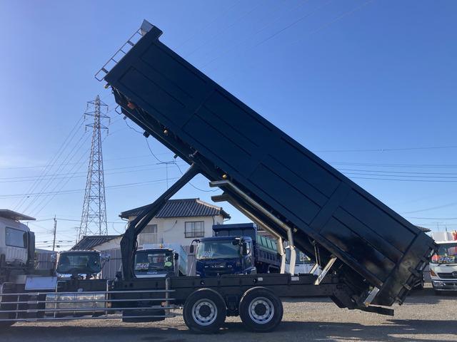 スーパーグレート ベースグレード ☆土砂禁深ダンプ☆積載10000kg☆荷台内寸:幅230×長915×高171=36立米☆3ペダル7速☆電格ミラー☆集中ロック☆ETC☆2デフ☆寝台付☆12800ccターボ☆1R22.5☆極東開発(49枚目)