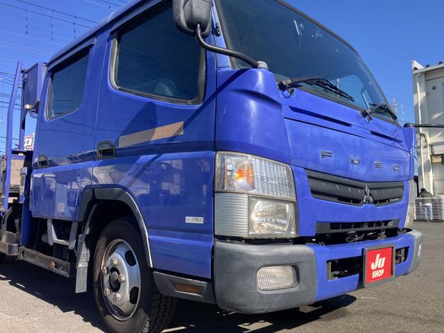 キャンター 　☆ダブルキャブクレーン☆ワイドロング☆ラジコン付☆フックイン☆２．９３ｔ吊り☆積載２３００ｋｇ☆荷台内寸：１９１×３３５☆荷台鉄板張り☆６速ＡＴ☆キーレス☆ＥＴＣ☆バックカメラ☆ドラレコ☆リアクーラー（24枚目）