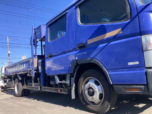 キャンター 　☆ダブルキャブクレーン☆ワイドロング☆ラジコン付☆フックイン☆２．９３ｔ吊り☆積載２３００ｋｇ☆荷台内寸：１９１×３３５☆荷台鉄板張り☆６速ＡＴ☆キーレス☆ＥＴＣ☆バックカメラ☆ドラレコ☆リアクーラー（26枚目）