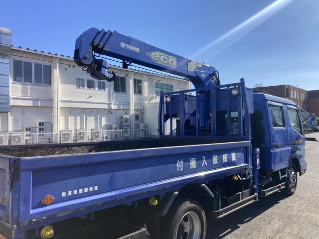 キャンター 　☆ダブルキャブクレーン☆ワイドロング☆ラジコン付☆フックイン☆２．９３ｔ吊り☆積載２３００ｋｇ☆荷台内寸：１９１×３３５☆荷台鉄板張り☆６速ＡＴ☆キーレス☆ＥＴＣ☆バックカメラ☆ドラレコ☆リアクーラー（27枚目）