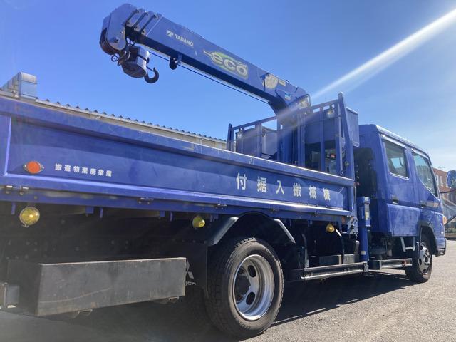 キャンター 　☆ダブルキャブクレーン☆ワイドロング☆ラジコン付☆フックイン☆２．９３ｔ吊り☆積載２３００ｋｇ☆荷台内寸：１９１×３３５☆荷台鉄板張り☆６速ＡＴ☆キーレス☆ＥＴＣ☆バックカメラ☆ドラレコ☆リアクーラー（28枚目）