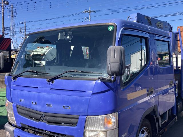 キャンター 　☆ダブルキャブクレーン☆ワイドロング☆ラジコン付☆フックイン☆２．９３ｔ吊り☆積載２３００ｋｇ☆荷台内寸：１９１×３３５☆荷台鉄板張り☆６速ＡＴ☆キーレス☆ＥＴＣ☆バックカメラ☆ドラレコ☆リアクーラー（37枚目）