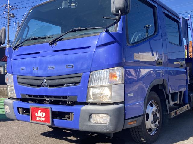 キャンター 　☆ダブルキャブクレーン☆ワイドロング☆ラジコン付☆フックイン☆２．９３ｔ吊り☆積載２３００ｋｇ☆荷台内寸：１９１×３３５☆荷台鉄板張り☆６速ＡＴ☆キーレス☆ＥＴＣ☆バックカメラ☆ドラレコ☆リアクーラー（38枚目）