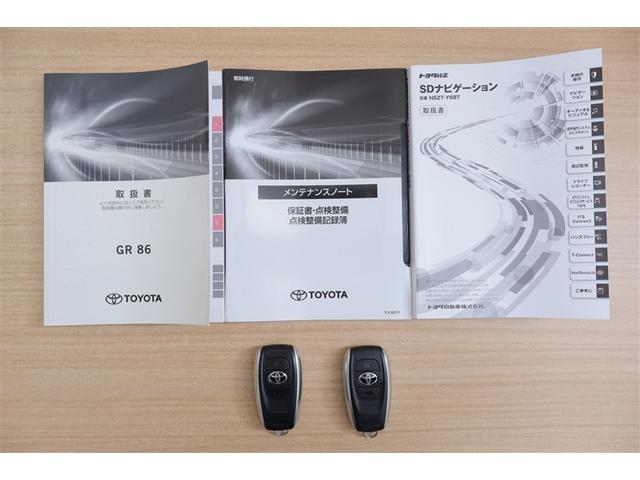 ＧＲ８６ ＲＺ　ナビ・テレビ　ＴＳＳ　Ｂモニタ　ＬＥＤヘッド　整備記録簿　イモビ　キーフリ　オートエアコン　パワーステアリング　アルミホイール　デュアルエアバッグ　ＥＴＣ　ＡＢＳ　パワーウィンドゥ　ドラレコ　ＤＳＣ（20枚目）