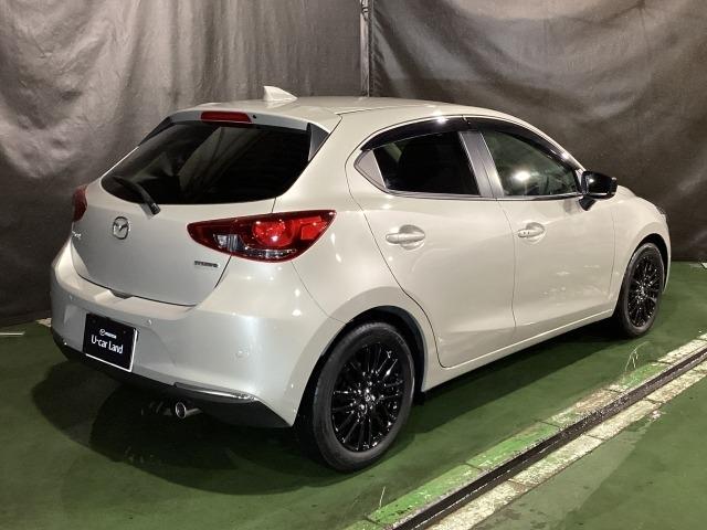 MAZDA2 1.5 XD ブラックトーンエディション ディーゼルターボ 360度ビューモニター アドバンストキー パーキングセンサー 車線逸脱警報装置 レーダークルーズコントロール 衝突軽減ブレーキ BT DVD再生 LEDヘッドライト フルセグ オートライト USB(38枚目)