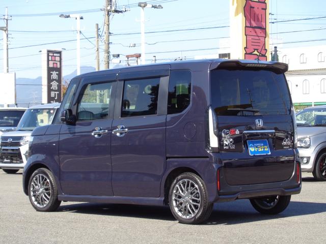Ｎ－ＢＯＸカスタム ターボ　雹凹有　ホンダセンシング　９インチフルセグナビ　バックカメラ　両側電動スライドドア　レーダークルーズコントロール　パドルシフト　ＬＥＤヘッドライト　ＥＴＣ　前後ドライブレコーダー　コーナーセンサー（2枚目）