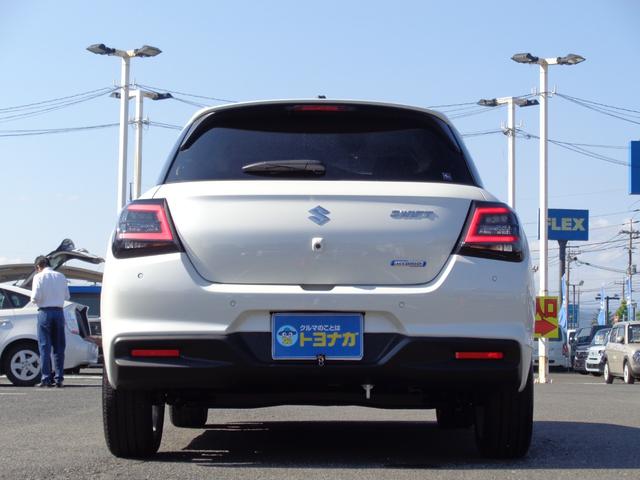 スイフト ハイブリッドＭＸ　デュアルセンサーブレーキＩＩ　全方位モニター付９インチコネクト機能付フルセグナビ　ＬＥＤヘッドライト　レーダークルーズコントロール　コーナーセンサー　シートヒーター　セキュリティアラーム（55枚目）