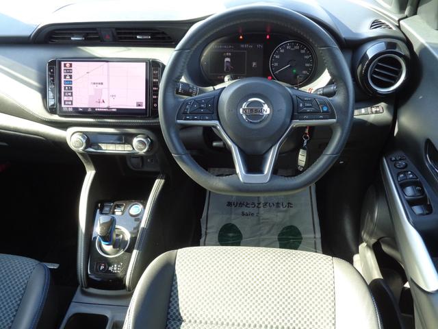 キックス X 雹凹有 エマージェンシーブレーキ 9インチフルセグナビ アラウンドビューモニター プロパイロット LEDヘッドライト ETC コーナーセンサー 前後ドライブレコーダー スマートルームミラー(4枚目)