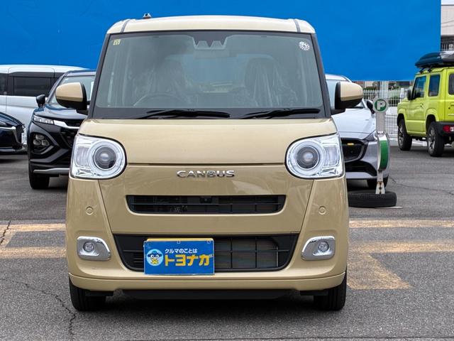 ムーヴキャンバス セオリーＧ　被害軽減ブレーキ　オートエアコン　オートハイビーム　ＬＥＤヘッドライト　フォグランプ　両側シートヒーター　両側パワースライドドア　ステアリングスイッチ　ホットドリンクホルダー（2枚目）