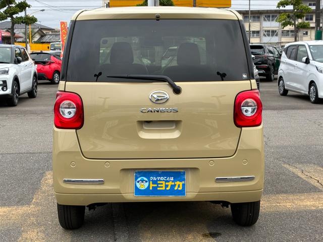 ムーヴキャンバス セオリーＧ　被害軽減ブレーキ　オートエアコン　オートハイビーム　ＬＥＤヘッドライト　フォグランプ　両側シートヒーター　両側パワースライドドア　ステアリングスイッチ　ホットドリンクホルダー（5枚目）