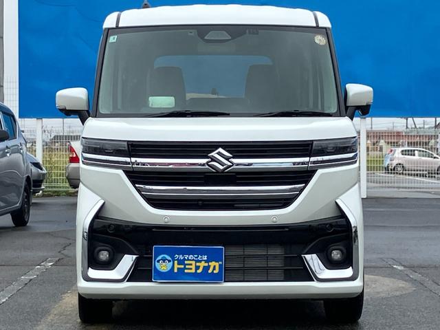 スペーシアカスタム ハイブリッドXSターボ メーカーオプション9インチナビ 全方位モニター ビルトインETC 前後ドラレコ 両側PSD 電動パーキングブレーキ ステアリングヒーター アダプティブクルーズコントロール シートヒーター(2枚目)