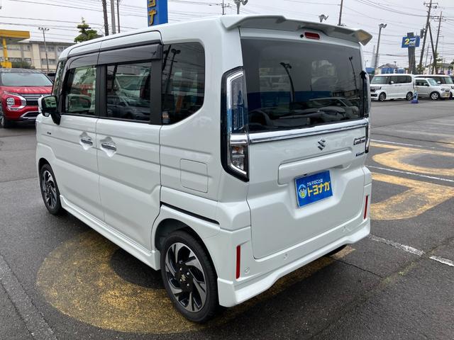 スペーシアカスタム ハイブリッドXSターボ メーカーオプション9インチナビ 全方位モニター ビルトインETC 前後ドラレコ 両側PSD 電動パーキングブレーキ ステアリングヒーター アダプティブクルーズコントロール シートヒーター(6枚目)