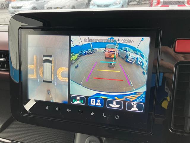 スペーシアカスタム ハイブリッドXSターボ メーカーオプション9インチナビ 全方位モニター ビルトインETC 前後ドラレコ 両側PSD 電動パーキングブレーキ ステアリングヒーター アダプティブクルーズコントロール シートヒーター(11枚目)