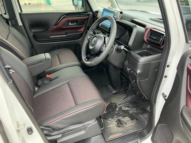 スペーシアカスタム ハイブリッドXSターボ メーカーオプション9インチナビ 全方位モニター ビルトインETC 前後ドラレコ 両側PSD 電動パーキングブレーキ ステアリングヒーター アダプティブクルーズコントロール シートヒーター(31枚目)